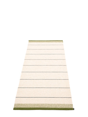 Pappelina Belle Runner Rug Dark Olive - Cloudberry Living