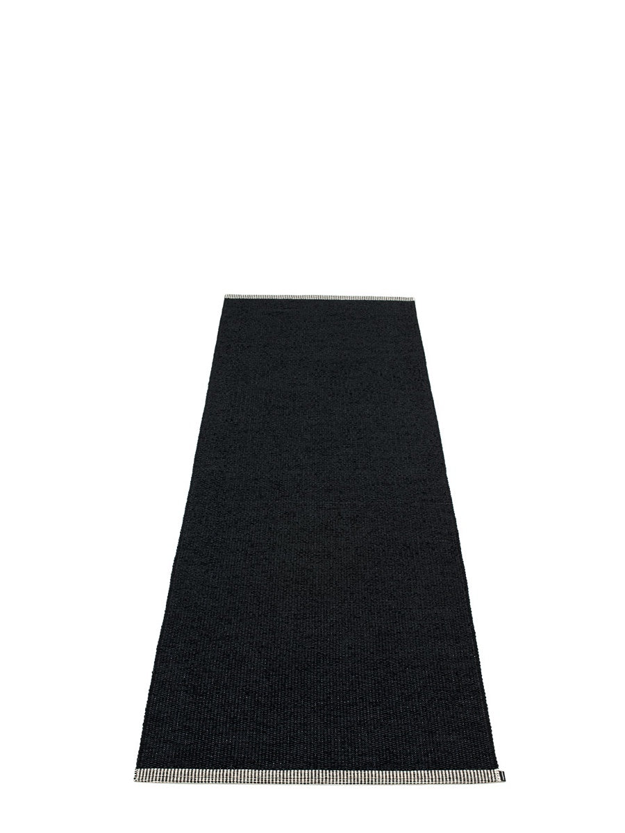 Pappelina Mono Black Runner Rug - Cloudberry Living