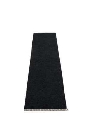 Pappelina Mono Black Runner Rug - Cloudberry Living