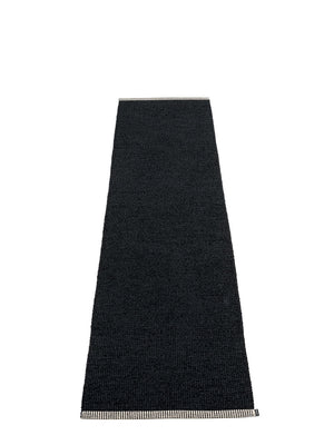 Pappelina Mono Black Runner Rug - Cloudberry Living