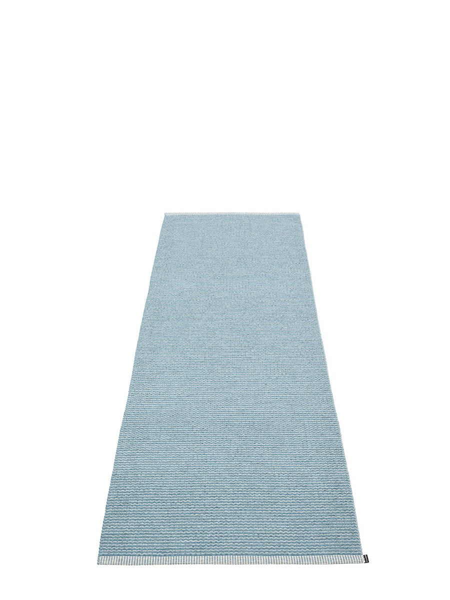 Pappelina Mono Blue Fog Runner Rug - Cloudberry Living