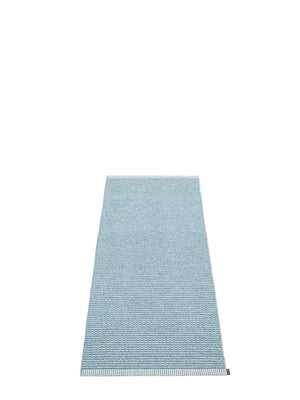 Pappelina Mono Blue Fog Runner Rug - Cloudberry Living