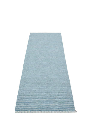 Pappelina Mono Blue Fog Runner Rug - Cloudberry Living
