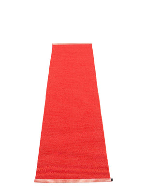 Pappelina Mono Coral Red Runner Rug - Cloudberry Living