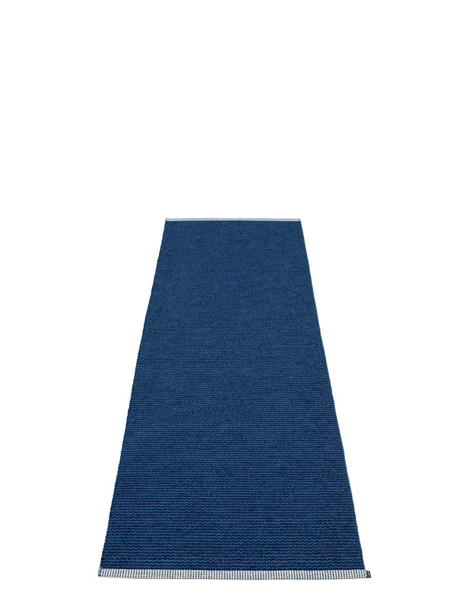 Pappelina Mono Dark Blue Runner Rug - Cloudberry Living