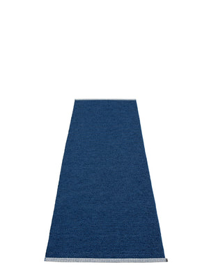 Pappelina Mono Dark Blue Runner Rug - Cloudberry Living