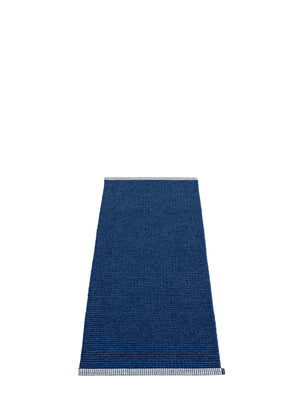 Pappelina Mono Dark Blue Runner Rug - Cloudberry Living