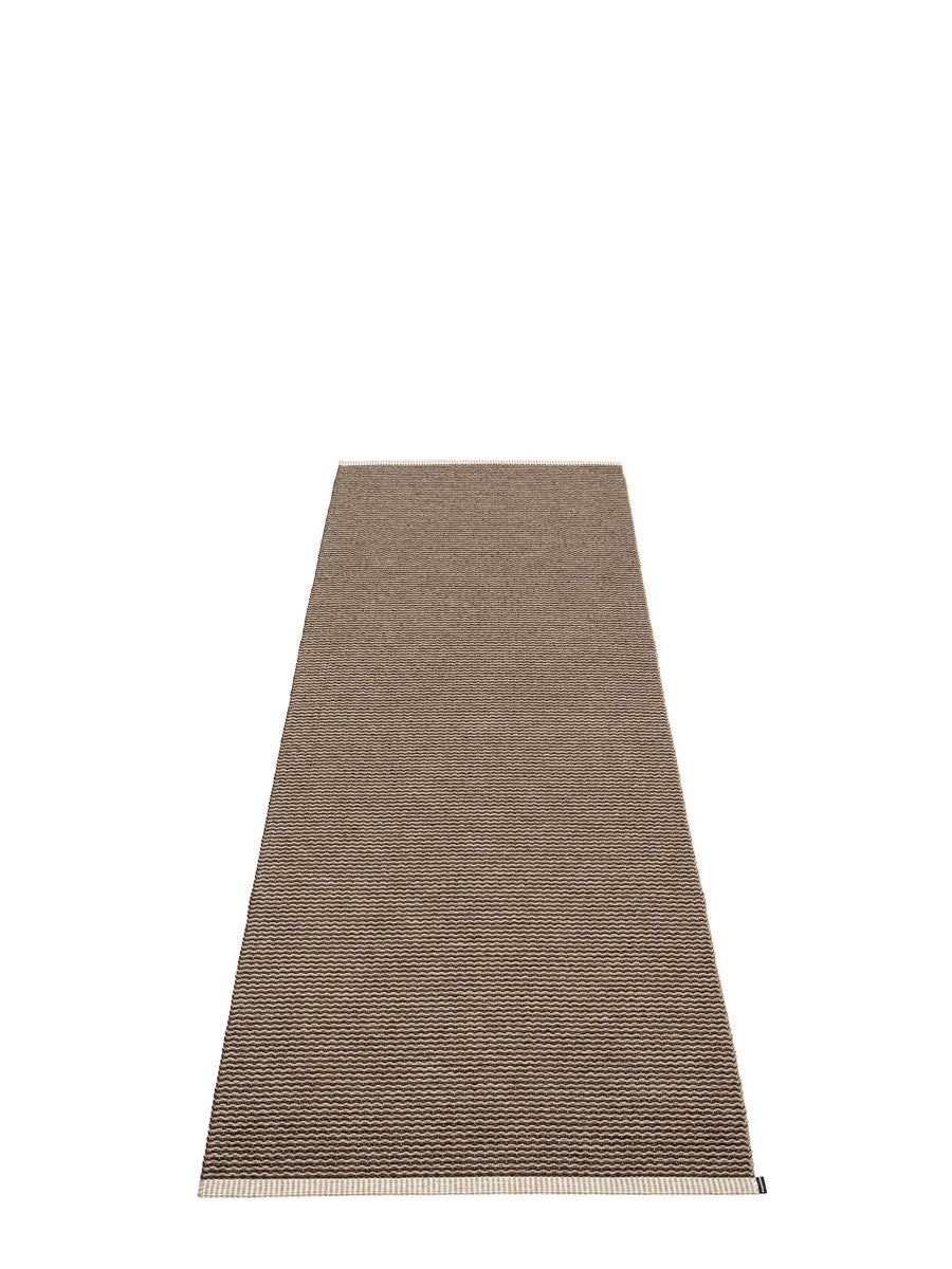 Pappelina Mono Dark Brown Runner Rug - Cloudberry Living