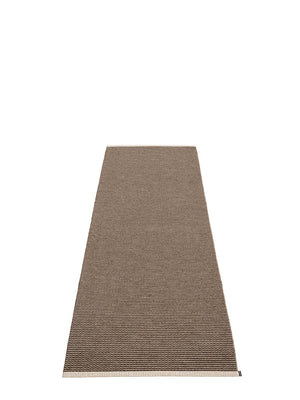 Pappelina Mono Dark Brown Runner Rug - Cloudberry Living