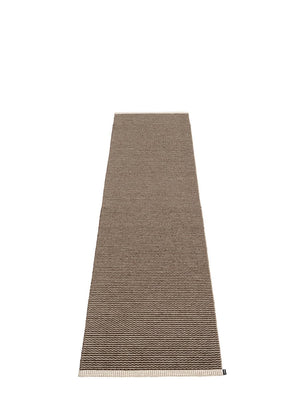 Pappelina Mono Dark Brown Runner Rug - Cloudberry Living