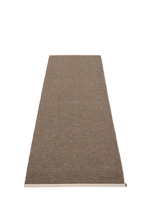 Pappelina Mono Dark Brown Runner Rug - Cloudberry Living