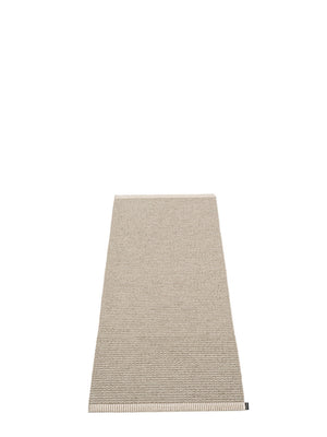 Pappelina Mono Dark Linen Runner Rug - Cloudberry Living