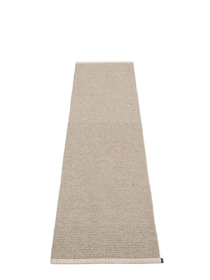 Pappelina Mono Dark Linen Runner Rug - Cloudberry Living
