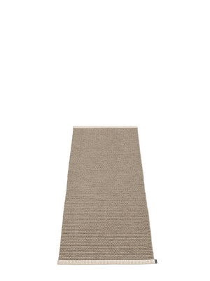 Pappelina Mono Dark Mud Runner Rug - Cloudberry Living