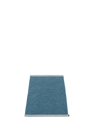Pappelina Mono Ocean Blue Runner Rug - Cloudberry Living