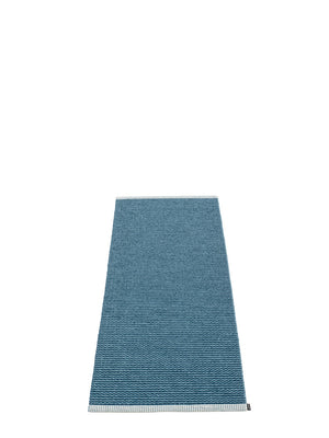Pappelina Mono Ocean Blue Runner Rug - Cloudberry Living
