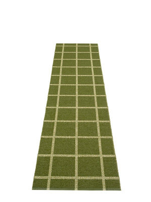Pappelina Ada Dark Olive Runner Rug - Cloudberry Living