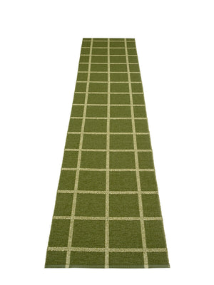 Pappelina Ada Dark Olive Runner Rug - Cloudberry Living