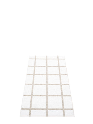 Pappelina Ada White Runner Rug - Cloudberry Living
