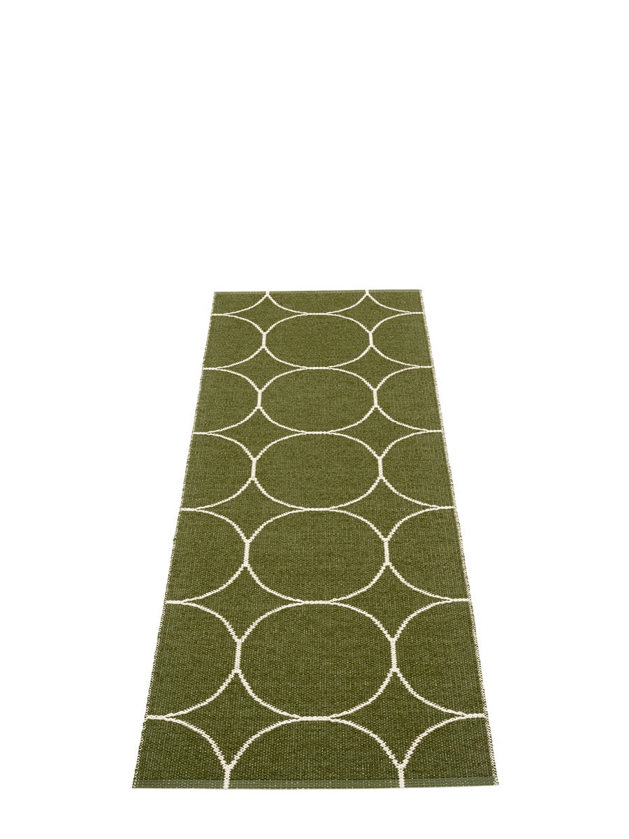 Pappelina Boo Dark Olive Runner Rug - Cloudberry Living