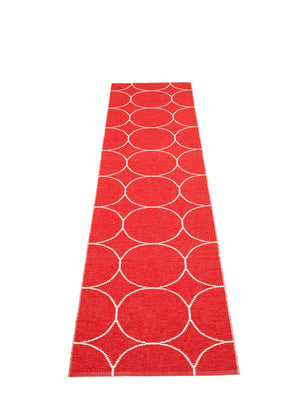 Pappelina Boo Red/Vanilla Runner Rug - Cloudberry Living