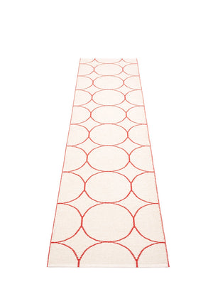 Pappelina Boo Red/Vanilla Runner Rug - Cloudberry Living