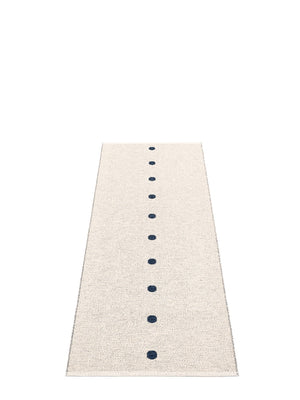 Pappelina Peg Dark Blue/Vanilla Runner Rug - Cloudberry Living