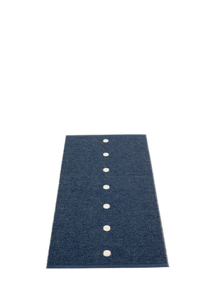 Pappelina Peg Dark Blue/Vanilla Runner Rug - Cloudberry Living