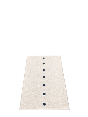 Pappelina Peg Dark Blue/Vanilla Runner Rug - Cloudberry Living