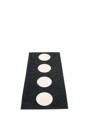 Pappelina Vera Black Runner Rug, - Cloudberry Living