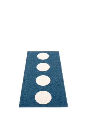 Pappelina Vera Ocean Blue Runner Rug, - Cloudberry Living