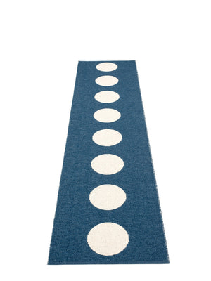 Pappelina Vera Ocean Blue Runner Rug, - Cloudberry Living