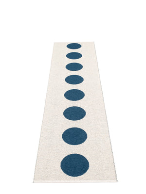 Pappelina Vera Ocean Blue Runner Rug, - Cloudberry Living