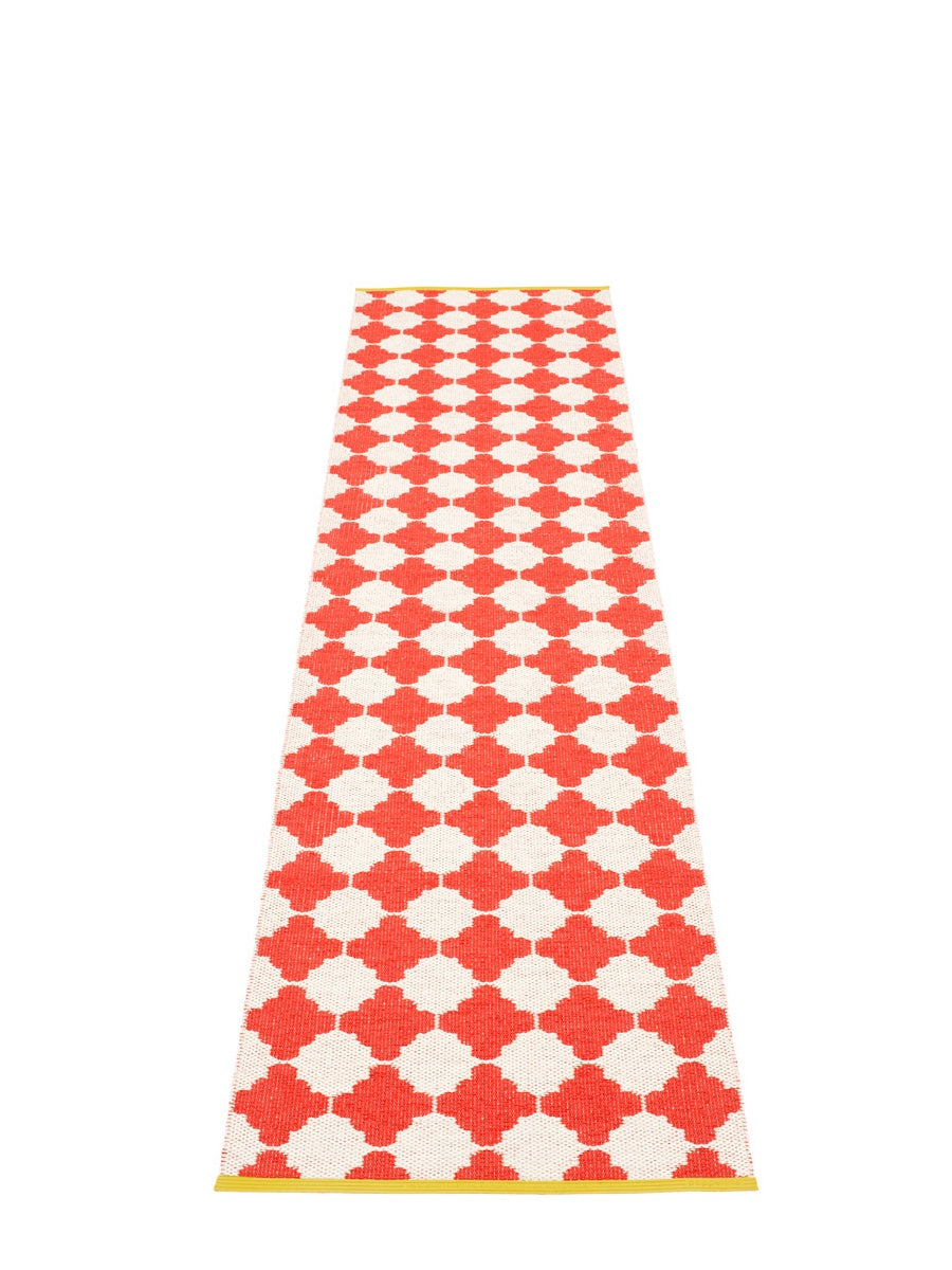 Pappelina Marre Coral Red Runner Rug - Cloudberry Living
