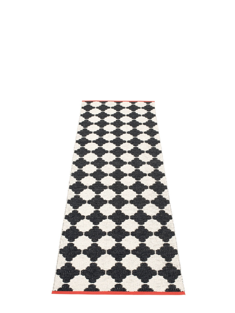 Pappelina Marre Black Runner Rug - Cloudberry Living
