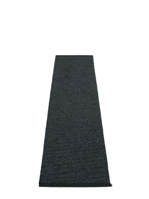 Pappelina Svea Black Metallic Runner Rug - Cloudberry Living