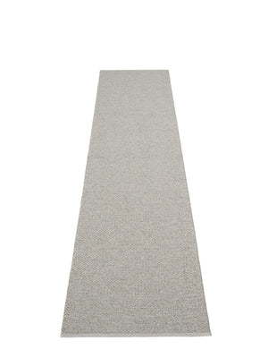 Pappelina Svea Warm Grey Metallic Runner Rug - Cloudberry Living