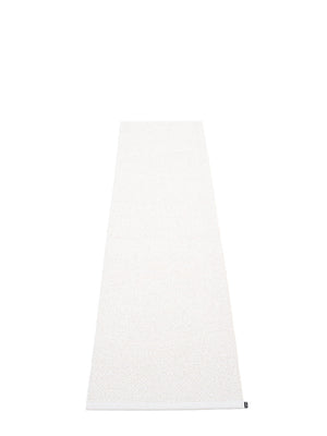 Pappelina Svea White Metallic Runner Rug - Cloudberry Living