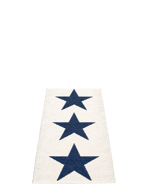 Pappelina Viggo One Dark Blue Runner Rug - Cloudberry Living