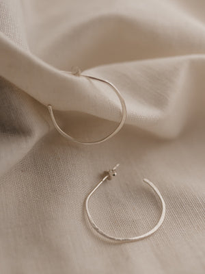 Studio Adorn Silver Free - Formed Open Hoops - Cloudberry Living