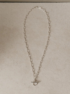 Studio Adorn Silver  Link  and Bar Necklace - Cloudberry Living