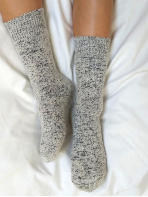 Thick Alpaca Socks Grey - Cloudberry Living